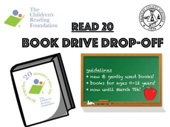 Bradley County Schools Read 20 Book Drive
